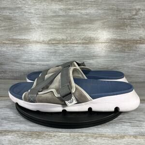 Cole Haan Men’s 4.Zerogrand Gray Suede Slide Sandals Size 12 M